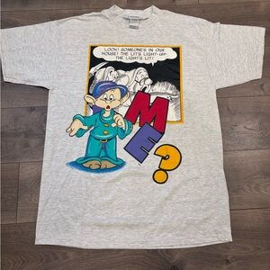 Vintage DISNEY Snow White and the Seven Dwarfs Dopey Comic T Shirt 90s OSFA READ